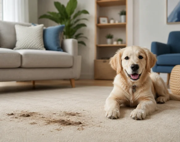 Area rug cleaning in progress
